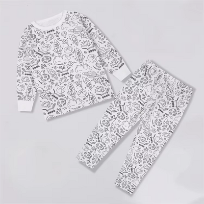 Pijama Infantil para Colorear