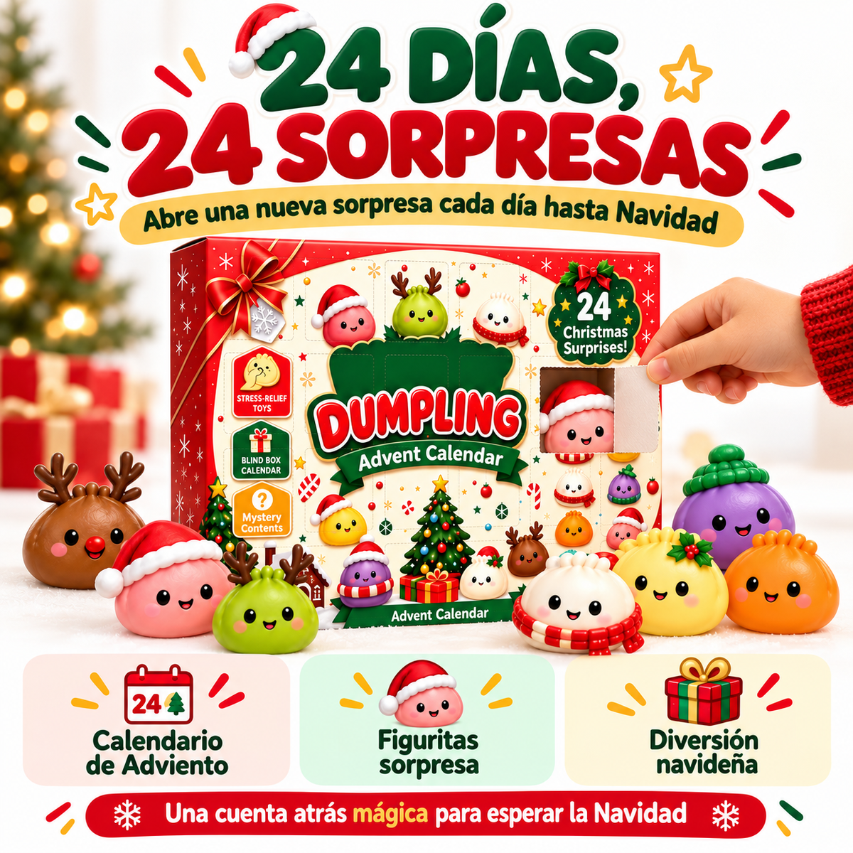 Calendario de Adviento: 24 Squishies Sorpresa