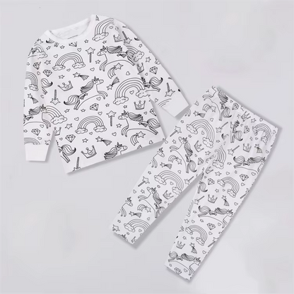 Pijama Infantil para Colorear