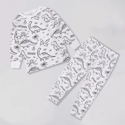 Pijama Infantil para Colorear
