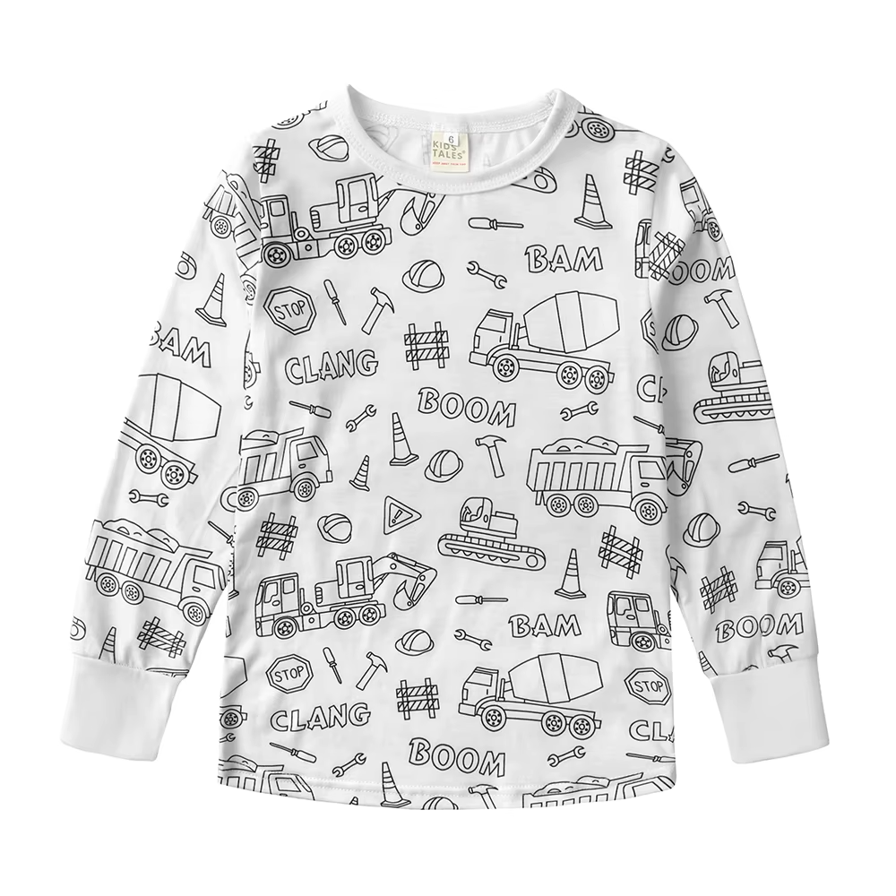 Pijama Infantil para Colorear
