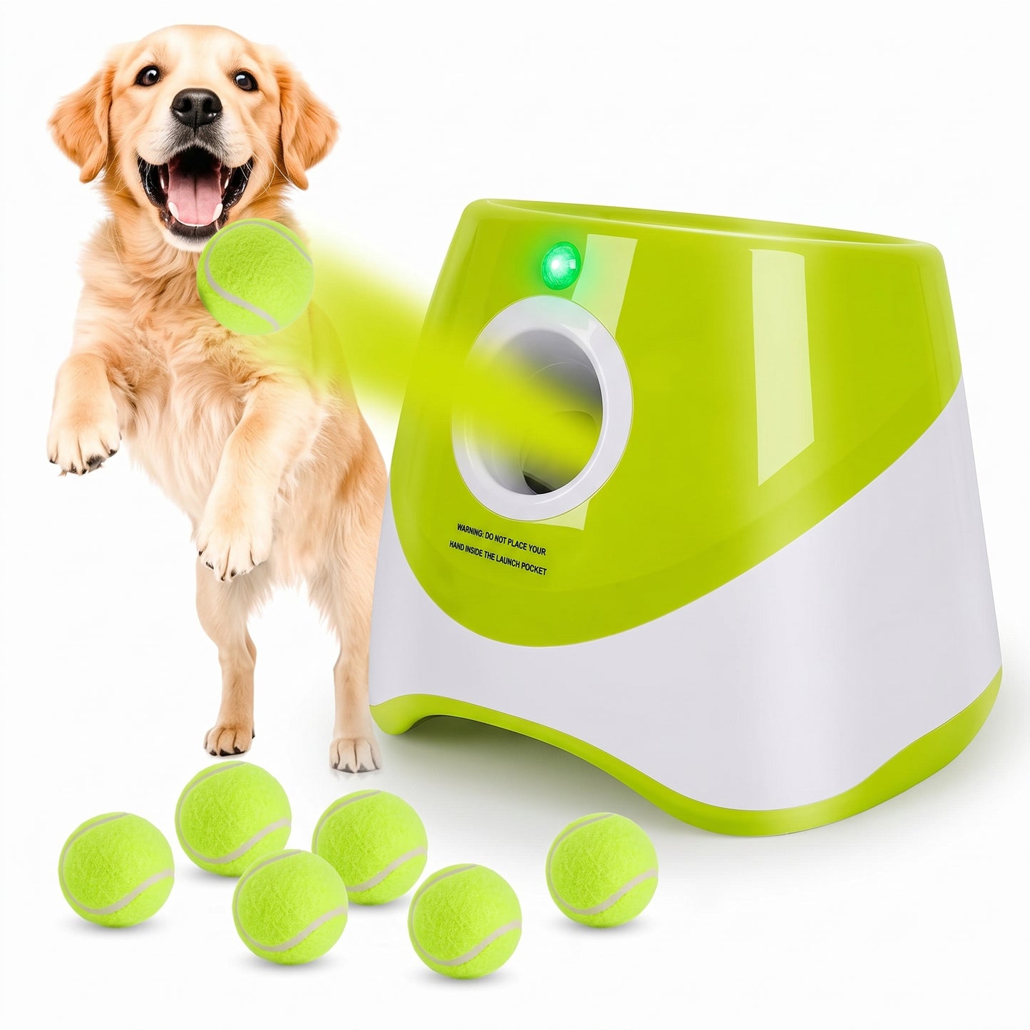 Lanzador Automático de Pelotas para Perros