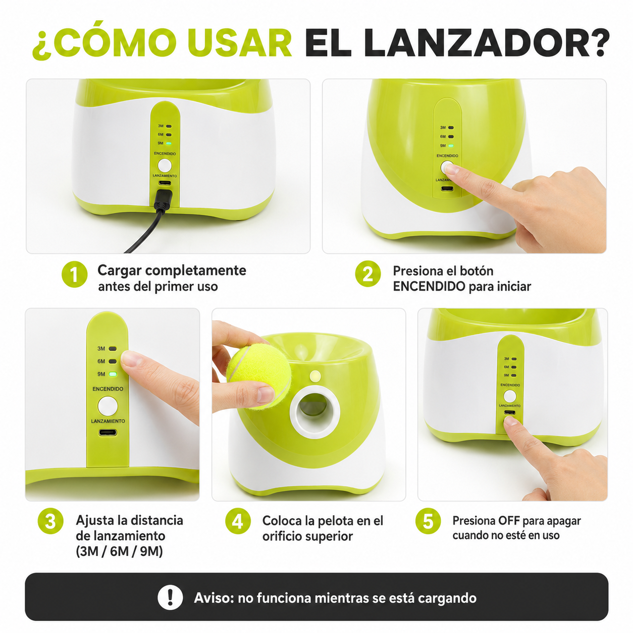 Lanzador Automático de Pelotas para Perros