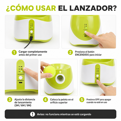 Lanzador Automático de Pelotas para Perros