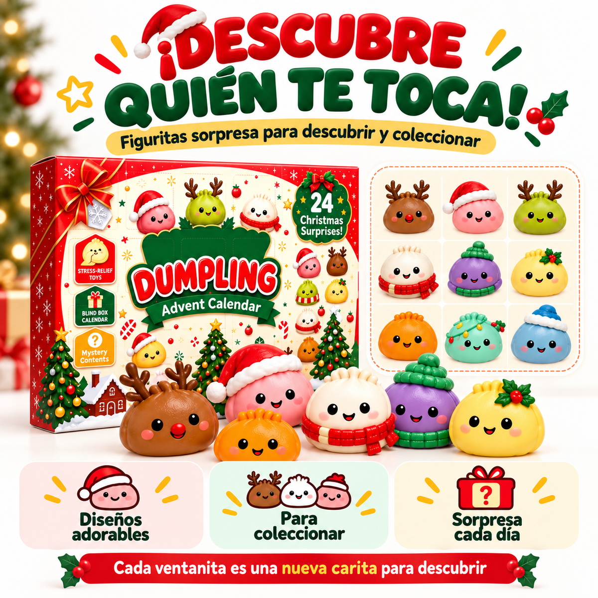 Calendario de Adviento: 24 Squishies Sorpresa
