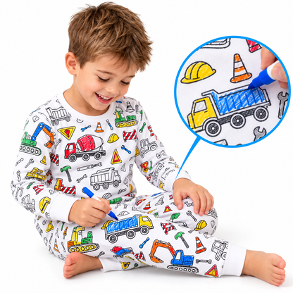 Pijama Infantil para Colorear