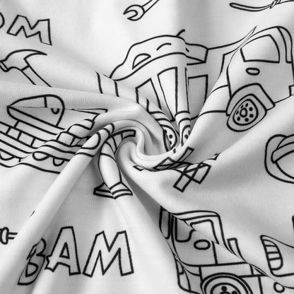 Pijama Infantil para Colorear